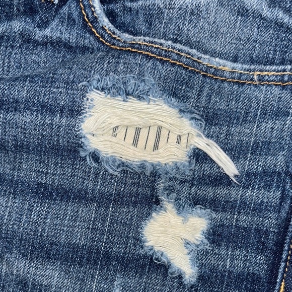 Abercrombie & Fitch Denim Distressed Mini Jean Skirt - Picture 5 of 9